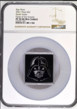 2021 Niue $2 STAR WARS Darth Vader Faces by LUCASFILM, LTD NGC PF70 UC 🪐 picture