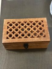 NIRMAN Wood Decorative Wooden Box with Hinged Lid Wooden Storage Box Decorative picture