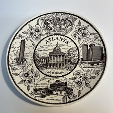 Vintage Smiles Atlanta Georgia 10” Plate Awesome History picture