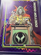 Topps Chrome 2026 Marvel Doctor Doom X-fractor Purple /75 picture