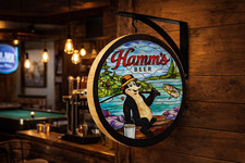 Hamms Beer Double Sided Sign picture