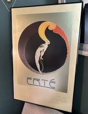 Erté Art Deco Print Mirage Editions 1979 Gold Foil Poster NOT Framed picture