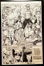 X-Men #9 pg. 28 Ghost Rider Jim Lee 11x17 FRAMED Original Art Poster Marvel Comi picture