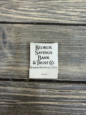 KEOKUK SAVINGS BANK Keokuk-Montrose Iowa Vintage 