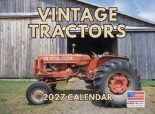 Vintage Farm Antique Tractor Calendar 2027 Monthly Wall Calender 12 Month picture