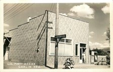 RPPC Carlin Nevada US Post Office 1940s Vintage Real Photo Postcard picture