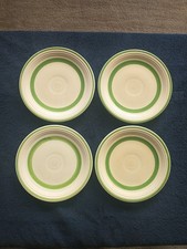 Fiesta - 1940's Rare Sears Promotional plates (4).  Green circles/Ivory 7.5