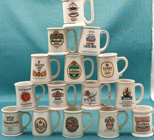15 Franklin Porcelain Mini Official Tankards of The World’s Great Breweries 1981 picture