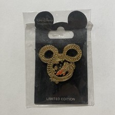 WDI LE 300 Mickey Mouse Fire Breathing Dragon Ear Small Gold Disney Pin picture