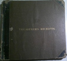 1883-1917  Masonic Treasurer's Ledger Odo de St Amand Knights Templar Morristown picture