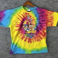 Vintage Disney T Shirt Men’s XL Mickey Mouse Goofy Duck Pluto Tie Dye picture