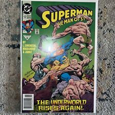 Superman The Man of Steel #17  1st Cameo Doomsday Newsstand UPC VF+ picture