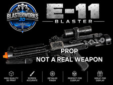 Star Wars Imperial Stormtrooper E-11 Blaster 3D/Painted/Weathered picture