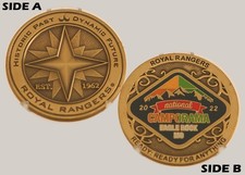 Royal Rangers 2022 National Camporama Eagle Rock Challenge Coin M#1 picture