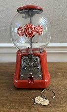VINTAGE AMCO ADVANCE MACHINE COMPANY MODEL D 1 CENT / PENNY  GUMBALL MACHINE picture