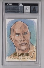 Spencer The Rock 2025 Hollywood Masterpieces Sketch Card John Mark Dacanay 1/1 picture