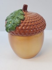Telaflora Ceramic Acorn Cookie Jar With Lid picture