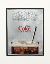2014 Diet Coke Promo Ad Print 8x10 Matted Poster 11x14 Coca Cola Advertisement picture