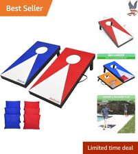 Travel Size Compact Portable Cornhole Game Set - 2 ft x 1 ft, 6 Bean Bags picture