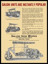 1925 Galion Iron Works Road Rollers, OHIO New Metal Sign: 12x16
