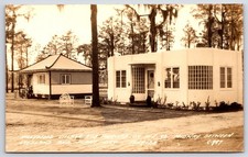 Vintage Hollywood Village Tourist Cottages Lakeland Plant City Florida Postcard picture