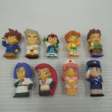 Pokemon Kids 1998 Trainer Finger Figures 9pc Ash Misty Brock Team Rocket Used picture