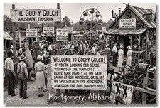 Vintage‑STYLE ART 1930s RPPC-THE GOOFY GULCH-MONTGOMERY, ALABAMA-FAUX PHOTO picture