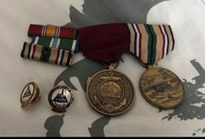 Vintage lot of navy medals picture