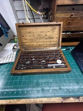 MACHINIST OfCe TOOLS LATHE Gage Block Set in Wood Case picture