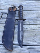 WWII WW2 POST RARE UTICA CUT MARK2 FIGHTING KNIFE IN EXC. CONDITION picture