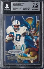 1997 SkyBox Metal Universe Marvel Metal #1 Barry Sanders Wolverine BGS 7.5 picture