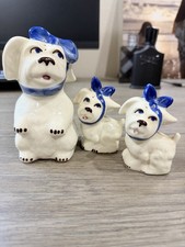 Vtg Shawnee MUGSY Sugar Shaker w Matching Salt & Pepper Shaker EUC RARE picture
