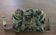 USGI US Army Military MOLLE II Modular Sleep System Carrier Bag Woodland Camo VG picture