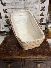Longaberger Basket Cloth Insert Plastic Protector Signed 1998 Vintage picture