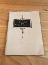 Original 1920's  Chrysler Six Vintage Automobile Cars Fold Out Brochure picture