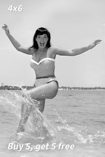 BETTIE PAGE 4x6 Photo Classic Film Star Pretty Brunette Publicity Still RP picture