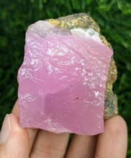 136-gm Natural Very Rare Fluorescent Pink Aragonite Crystal Specimen @AFG picture