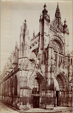 France, Caudebec-en-Caux, Notre-Dame de Caudebec-en-Caux, print, circa 1900 Tira picture