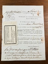 Libourne in 1795 Family Montigny Badailh French Revolution Autograph picture