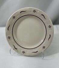 One Longaberger Red Woven Traditions Side Salad Plate 7 1/4” picture