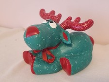 (A15) Vintage Christmas MCM Ceramic Reindeer - Hand Painted  picture