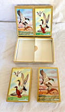 VTG Duratone Arrco Playing Cards Plastic Coated Double Deck Mallard Ducks New picture