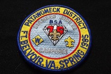 1985 BSA Diamond Jubilee 75th Patawomeck  District NCAC Virginia Camporee Patch picture