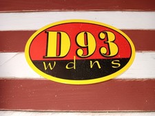 Radio Bumper Sticker decal WDNS 93.3 FM Oval Vintage  Circa Classic 2005-Current picture
