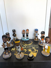 Golden State Warriors 2017-2018 Back To Back Champions Bobblehead Set picture