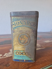 Antique 1920s Monarch Breakfast Cocoa Tin 16 oz Lion Reid Murdoch Chicago Empty picture