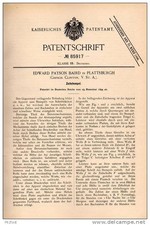Original patent specification - E. Baird in Plattsburgh, Clinton, 1894, time stamp, picture