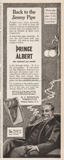 1913 Prince Albert Pipe Tobacco Back To The Jimmy Pipe National Joy Smoke Art Ad picture