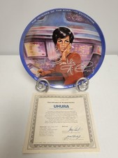 Signed Nichelle Nichols Star Trek Lieutenant Uhura Ernst Collection Plate picture