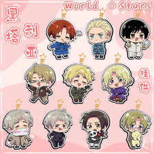 Axis Powers Hetalia Acrylic Transparent Key Chains Key Chain Pendant Keyring New picture